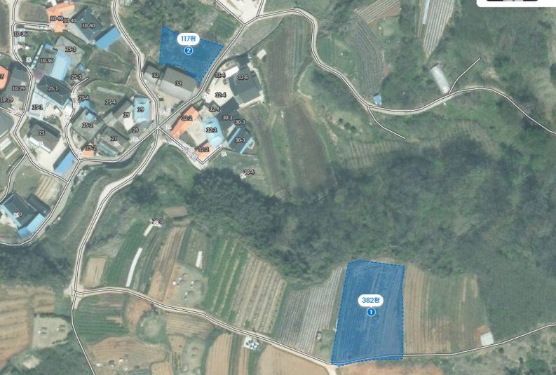 대강면 사석리 전원주택 용지 및 전 매매